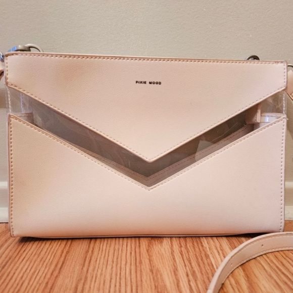 Pixie Mood Vegan Leather Crossbody Bag Light Pink. - Picture 4 of 11